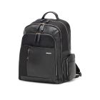 SQUADRA - Zaino Grande Pelle e Nylon-Nero