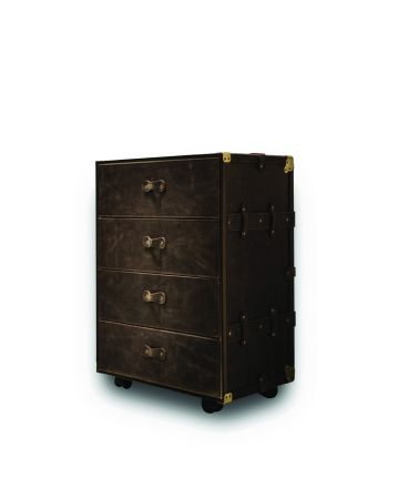 VINTAGE HOME - Cassettiera-Cuoio