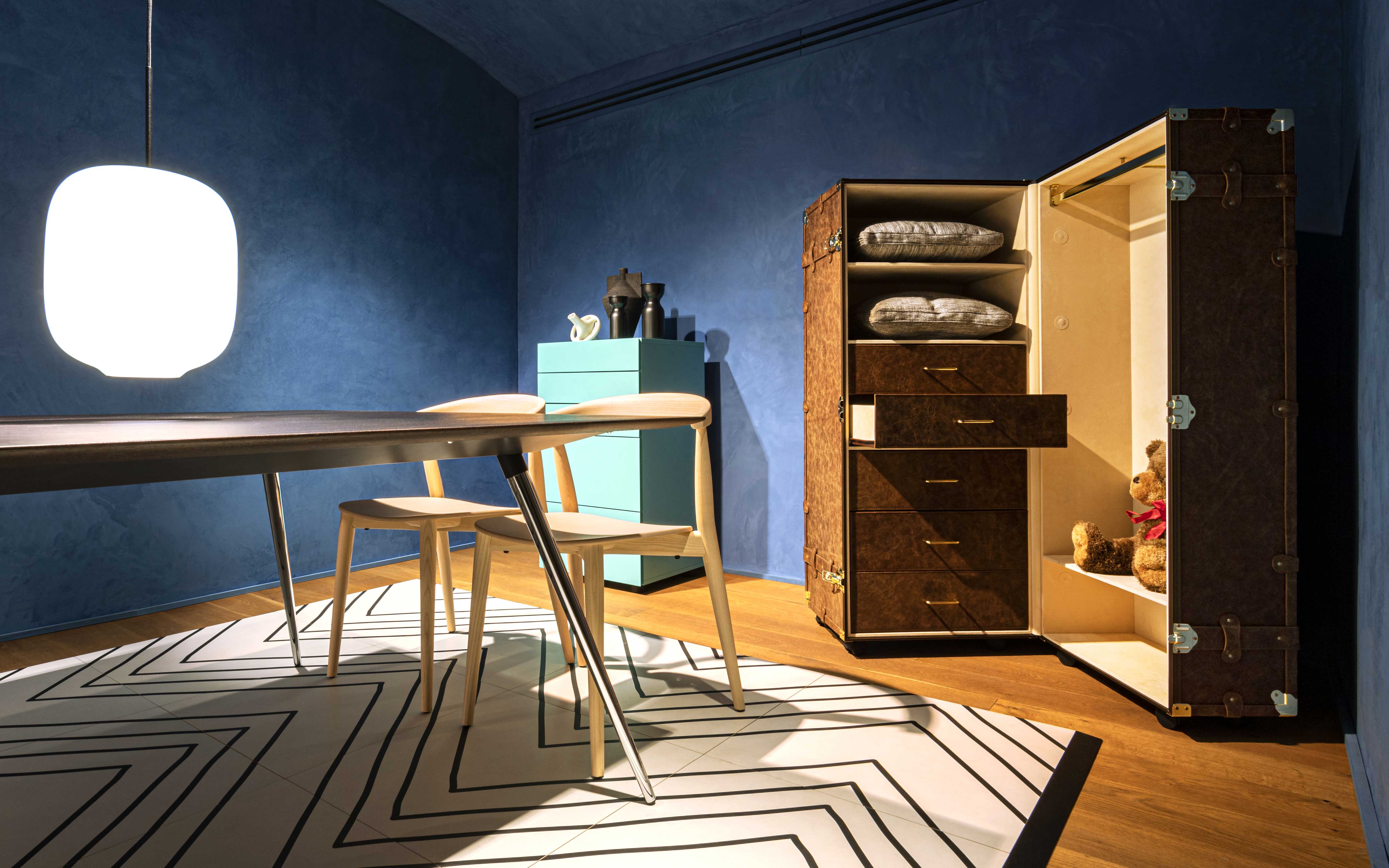 baule armadio in pelle