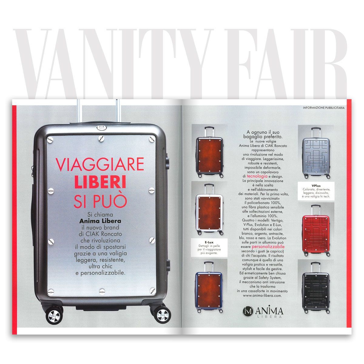Vanity Fair e Ciak Roncato
